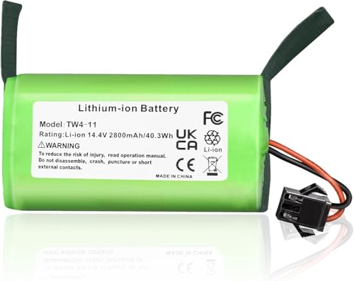 KUNLUN 14.4V 2800mAh Batería de Repuesto para Conga 1090 990 1990