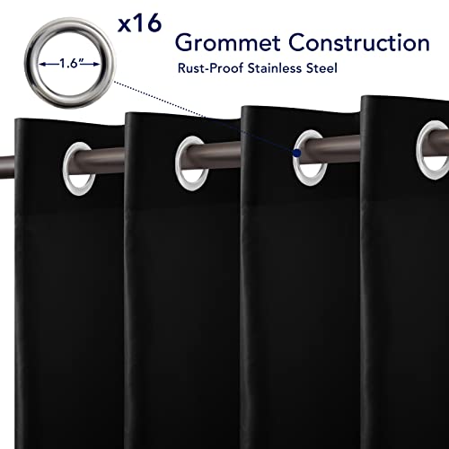 PureFit Outdoor Curtains for Patio Waterproof Weatherproof Outside Curtains by PureFit - Used condition - Image 4