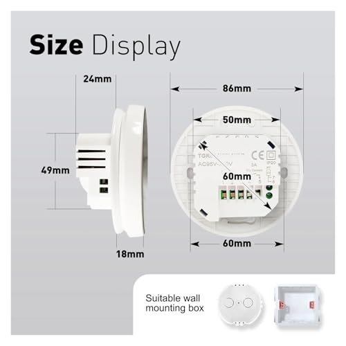 Thermostat chauffage au sol électrique programmable 16A économie énergie - 3