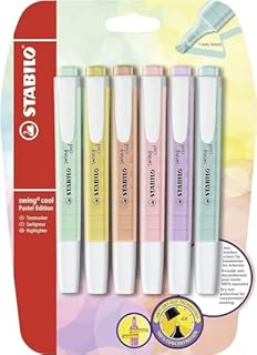 Zakreślacz - STABILO swing cool Pastel blister 6 sztuk