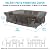 Velway Patio Furniture Cover Outdoor, Waterproof Rectangular Patio Table Chair Set Cover, 98"Lx78"Wx28"H, All Weather Oxford Tear-Resistant Sectional Sofa Set Covers with Windproof Design, Black
