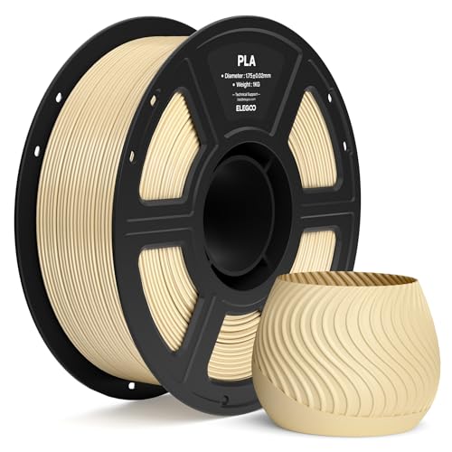 Image of ELEGOO PLA Filament 1.75mm Beige 1KG, 3D Printer Filament Dimensional Accuracy + /- 0.02mm, 1kg Spool(2.2lbs) Fit Most FDM 3D Printers
