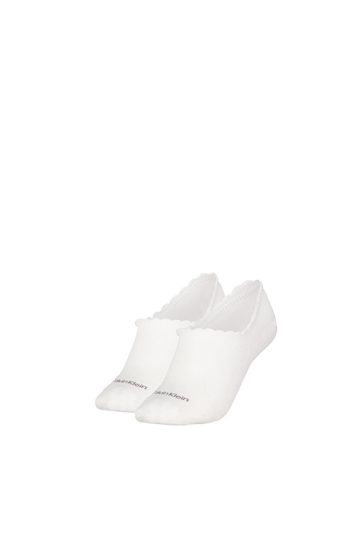 Calvin Klein Women's Invisible Socks - White - One Size