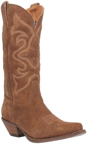 Dingo Womens Out West Snip Toe Casual Boots Knee High Mid Heel 2-3" - White | Image 1
