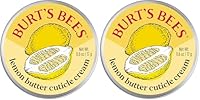 Burt’s Bees 100% Natural Origin Moisturising Lemon Butter Cuticle Cream with Vitamin E, 17g (Pack of 2)