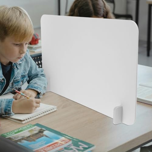 Cloison de séparation de bureau PVC blanc protection hygiénique comptoir - 5