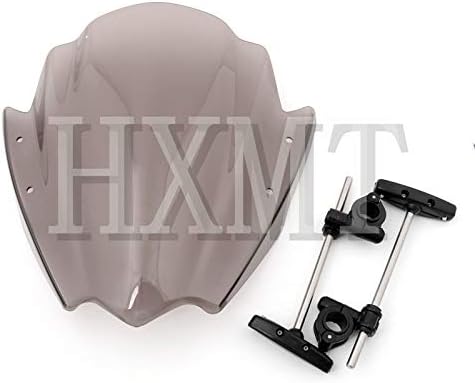Para Yamaha MT125 FZ1 FZ6 FZ8 FZ8NMT-01 MT03 MT09 MT07 MT10 parabrisas de motocicleta (negro) (ahumado)