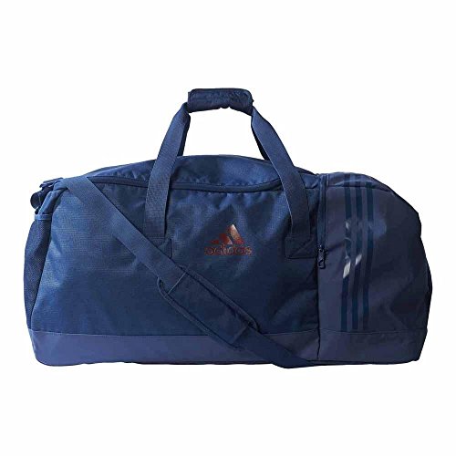 adidas Team-Tasche 3-Streifen Performance M, Mystery Blue/Mystery Blue/Maroon, M, 27 cm x 29 cm x 60 cm, S99998