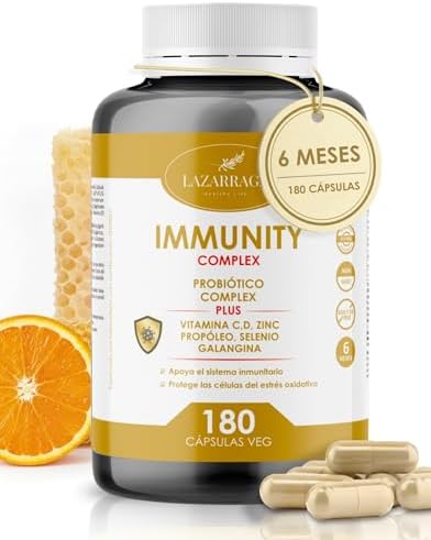 IMMUNITY DEFENSAS COMPLEX 6 EN 1 con Vitamina C + Vitamina D + Pr...