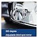 2Pcs Blind Spot Car Traffic Car Rear View Mirror Full Vision 360 Wide Anger Parking Assitant Convex Mirror(Silver)