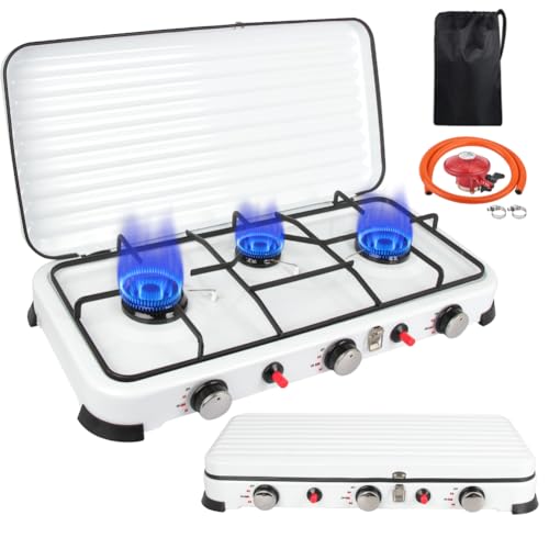 Inoamity Campingkocher 3-Flammig – 5400W Tragbarer Gaskocher mit Piezoelektrische Zündungskonstruktion, Ideal für Outdoor, Camping, Grillen & Familienausflüge – LPG-Gaskocher (Weiß) Inoamity Campingkocher 3-Flammig – 5400W Tragbarer Gaskocher mit Piezoelektrische Zündungskonstruktion, Ideal für Outdoor, Camping, Grillen & Familienausflüge – LPG-Gaskocher (Weiß)