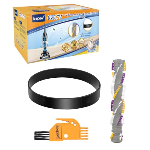 KEEPOW Brush Roller Replacement &amp; Vacuum Belt Compatible with Bissell