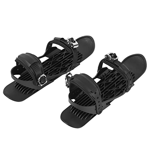 Patins de Ski pour la Neige, Mini Patins à Neige Courts Snowblades Skiboards pour Chaussures D'hiver, Skis pour les Sports de Plein Air D'hiver, Planche à Roulettes pour les Compétences et le Plaisir Cover