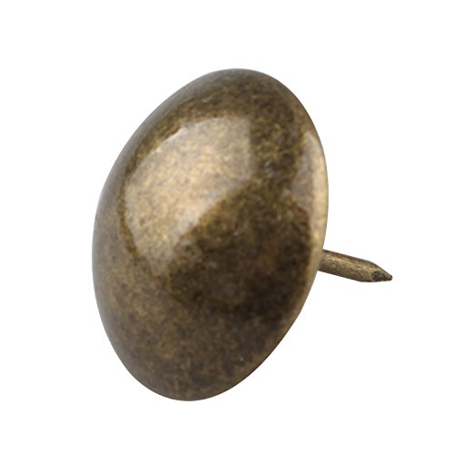 HALJIA 20 Stück 25 x 25 mm Vintage Polster Nail Deko Tack Antik Bronze Ohrstecker für Schmuck Geschenk-Box Sofa Dekoration
