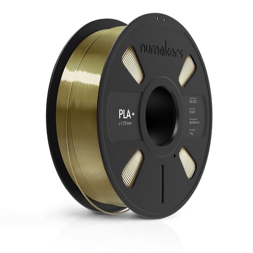 NUMAKERS Silk PLA 3D Printer Filament, 1.75mm, Dimensional Accuracy +/- 0.03 mm, 1 kg Spool (2.2 lbs), Compatible with Most FDM Printers (Silk Bronze) (B0D93M76V8) Amazon Price History, Amazon Price Tracker
