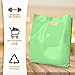 Ubags 100 Merchandise Bags 12x15 Green, Die Cut Handles, No Gusset, Strong, Durable, and Tear Resistant Bags Perfect for Retail, Boutiques or Events