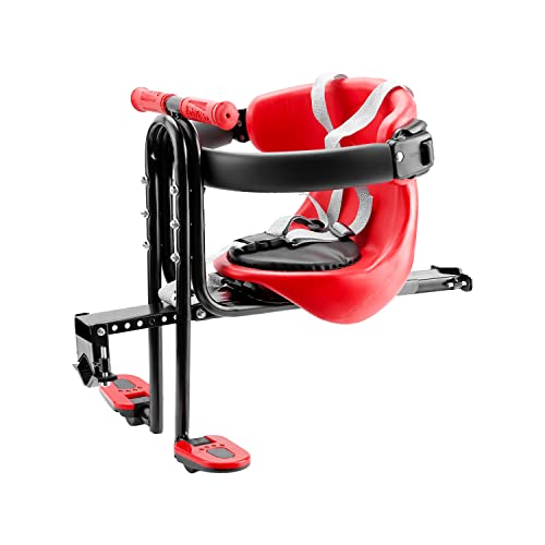 YouTeMei Seggiolino per bici per bambini, sedile anteriore per bicicletta, con cuscino...