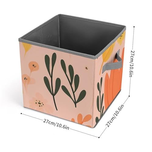 Bacs de rangement pliables avec poignées solides pour linge et armoire - 3