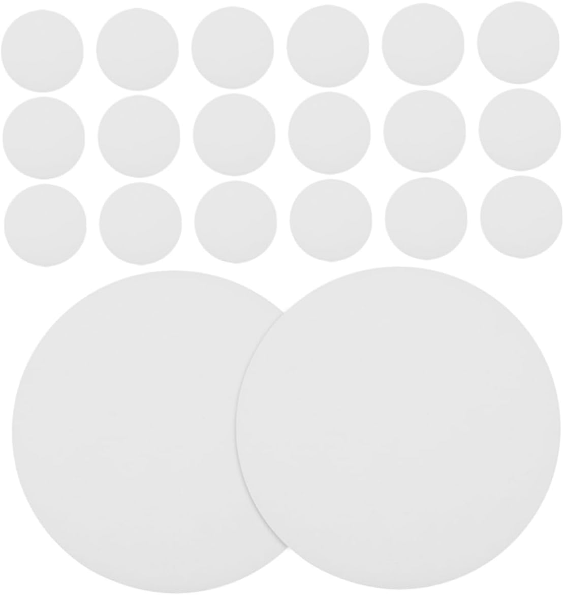 PRETYZOOM 20Pcs LED Downlight Diffusion Plates Round Ceiling Diffusers Dazzling Lampshades for Lighting Easy to Install Compatible with Various LED Tube Lights