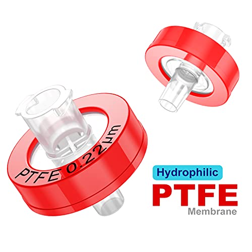 Image of Syringe Filters PTFE Membrane - Hydrophilic Filtration 0.22um Pore Size (13mm,100)