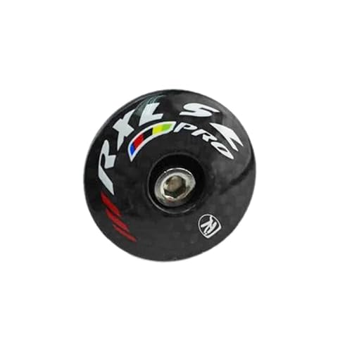 Rxl Sl Carbon Fiber Bicycle Stem Headset Top Cap Carbon Stem Caps Bicycle 1-1/8" Mountain Bike Headset Top Cap Mtb 3K Glossy 28.6Mm Carbon Fiber + Alluminum Bolt Height 8Mm #TOP1