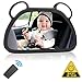 LED Specchietto Retrovisore Bambini, Unipampa Seggiolini Auto per Bambini, Specchio Auto Bambino, Bambino Interno Auto Specchio, Backseat Baby Car Mirror, Rotazione Flessibile 360 °, 100% infrangibile