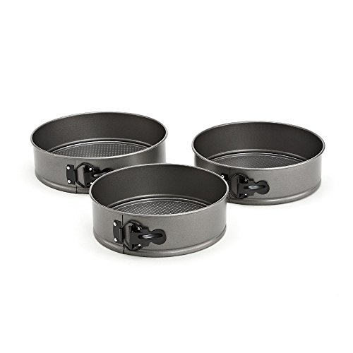Good Cook Premium Leak-Proof 3 Piece Springform Pan Set Nonstick Bakeware, 3 Pack, Gray #TOP20