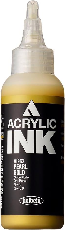 horubein Liquid Acrylic Resin Paint Acrylic Color Ink Pearl Gold ai962 15962 100ml