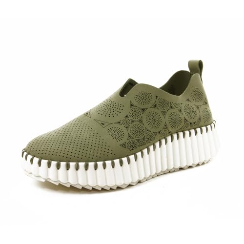 WALK & FLY - Zapato Casual 9936-KA para: Mujer Color: Kaki Talla: 40