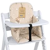 Copri seggiolone pappa universale - copriseggiolone bambino e bambina cuscino imbottitura riduttore per Hauck e Stokke sedia con un rivestimento impermeabile stabile Giraffe