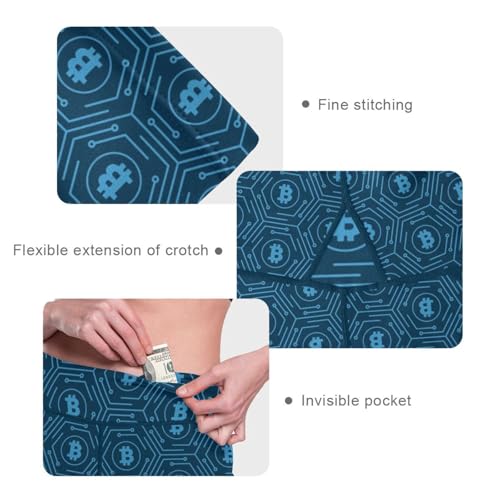 Cute Dog Stripes High Waisted Leggings for Women - Full Length Capri Buttery Soft Yoga Pants for Workout Athletic - Image 5