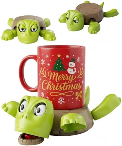 Turtle Coaster, 3D Printed Funny Tea Coasters with Interactive Ex...