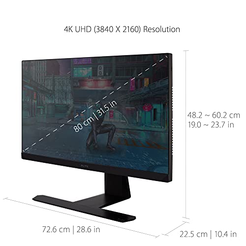 Viewsonic Elite Xg320U 32 Inch 4K Uhd 1Ms 150Hz Gaming Monitor With Freesync Premium Pro, Hdr 600, Hdmi, Displayport, Usb, And Advanced Ergonomics For Esports #TOP5