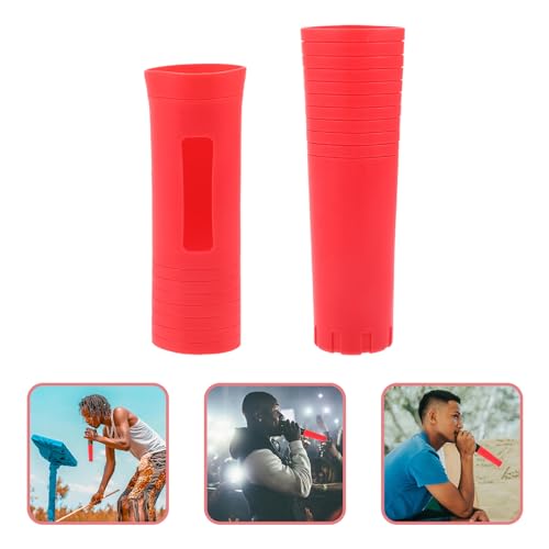 Fundas de Silicona para Mango de Micrófono Inalámbrico Rojo 7