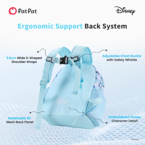 Image of Disney Stitch Backpack, 14 inch Lightweight Elementary School Backpack for Kids | Ultra-Lightweight,Ergonomic Shoulder Straps,Breathable 3D Mesh Back,Adjustable Chest Strap,Multi-Compartment Storage