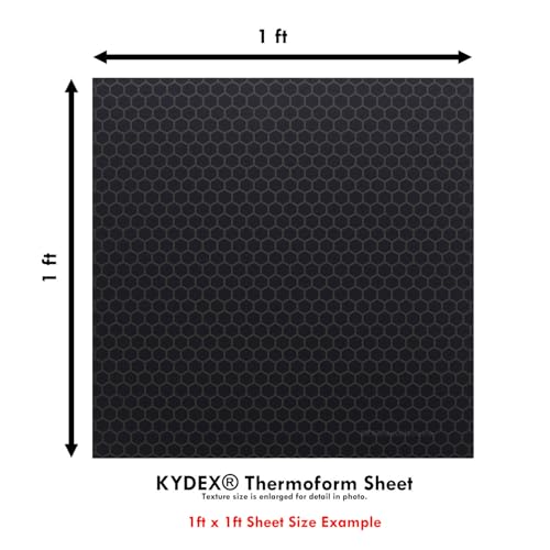 Image of KYDEX Thermoform Sheet - (Honeycomb Camo) - (Olive Drab /Black - Reversed) - (12in x 12in) - (1 Sheet) - (for Holster Making, Cosplay, Hobby) - (USA Made)