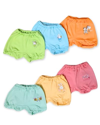 Funny Bear Baby Boy and Baby Girls 100% Pure Cotton Bloomers/Panties/Underwear/Briefs | Newborn Panty
