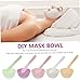 OHPHCALL 5pcs Silicone Mask Mixing Bowls Random Color Stirring Rods for Facial Masks for Home Skincare and Beauty Salon Use