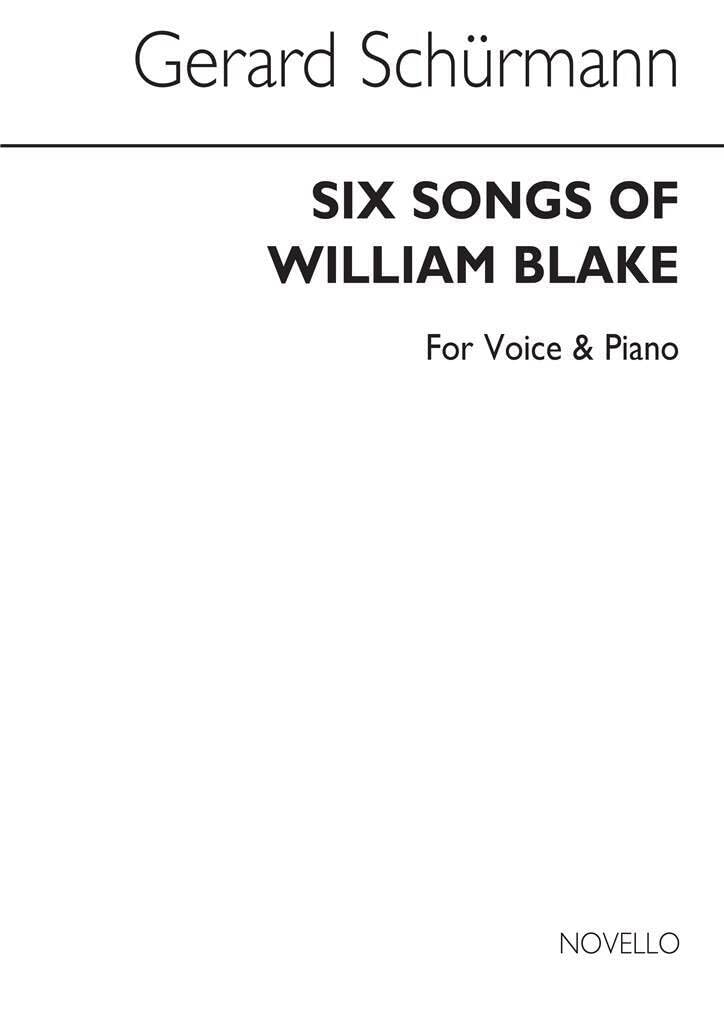 SIX SONGS OF WILLIAM BLAKE: FOR VOICE & PIANO BOOK