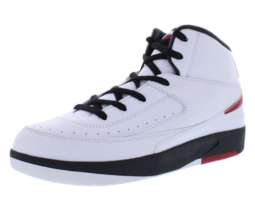 Jordan 2 Retro (Little Kid) White/Varsity Red/Black 1 Little Kid M