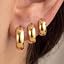 gold-chunky hoop earrings