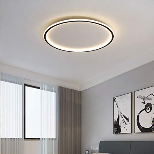 Plafonnier LED 70W noir 60cm | Éclairage acrylique encastré