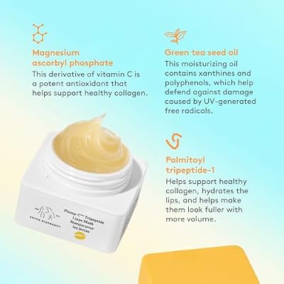 Drunk Elephant Plump-C Tripeptide Lippe Mask- 20 g/ 0.7oz - Clean Clinical Skincare - Cruelty-Free- Free of Essential Oils, Silicones, and Fragrance