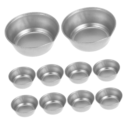 HOMSFOU 10Pcs Round Watercolor Paint Palette Trays with Precision Spout for Model Painting Durable and User Friendly Mixing Cups for Outdoor Creative Projects