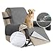 H.VERSAILTEX 100% Waterproof Recliner Cover for Living Room Recliner Covers for Dogs Quilted Furniture Protector for Leather Sofa, Slip Resistant Recliner Slipcover for Pets (Recliner 22", Grey)