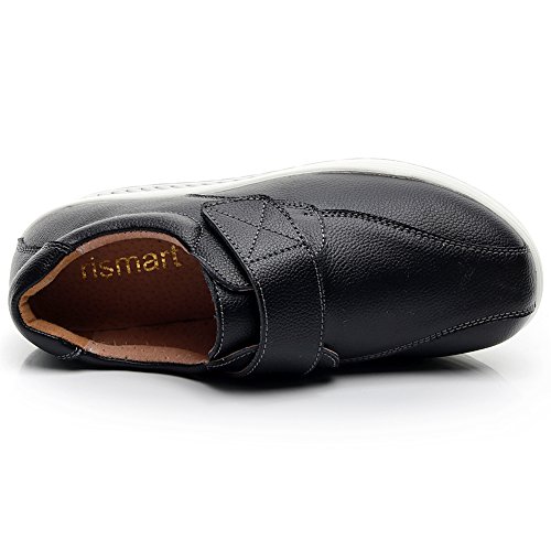 rismart Vrouwen Wedge Hook-and-Loop Comfy Leuke Lederen Trainers Schoenen - Image 4