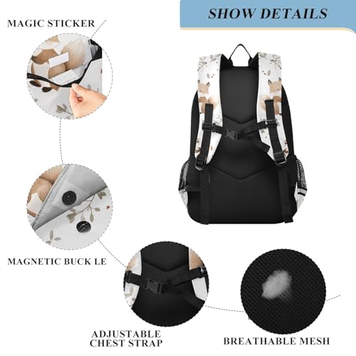 Sac à dos pour ordinateur portable enfants grand format voyage et lycée renard