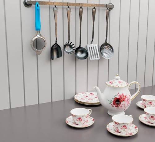 Image of E-COSMOS Double Mesh Stainless Steel Tea and Coffee Strainer with Ultra-Fine SS Filter Mesh | Heavy Duty Chai Chhalni for Kitchen | Versatile Juice and Oil Filter | Standard Size for Home Use