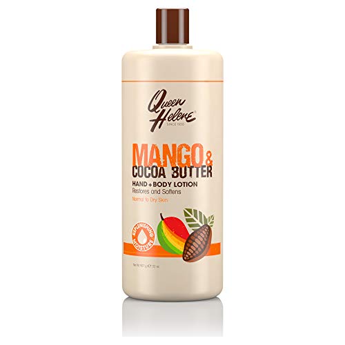Queen Helene Hand + Body Lotion, Mango & Cocoa Butter, 32 Ounce [Packaging May Vary]