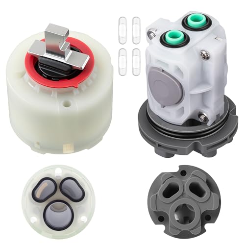 Dreyoo 2 Pack Pressure Balancing Unit Compatible with American Standard M952100-0070a and Pressure Balance Cartridge, Cartridge Replacement Kit for Bath Tub and Shower (Compatible with 023529-0070a) by Dreyoo - Used condition - US$36.36
